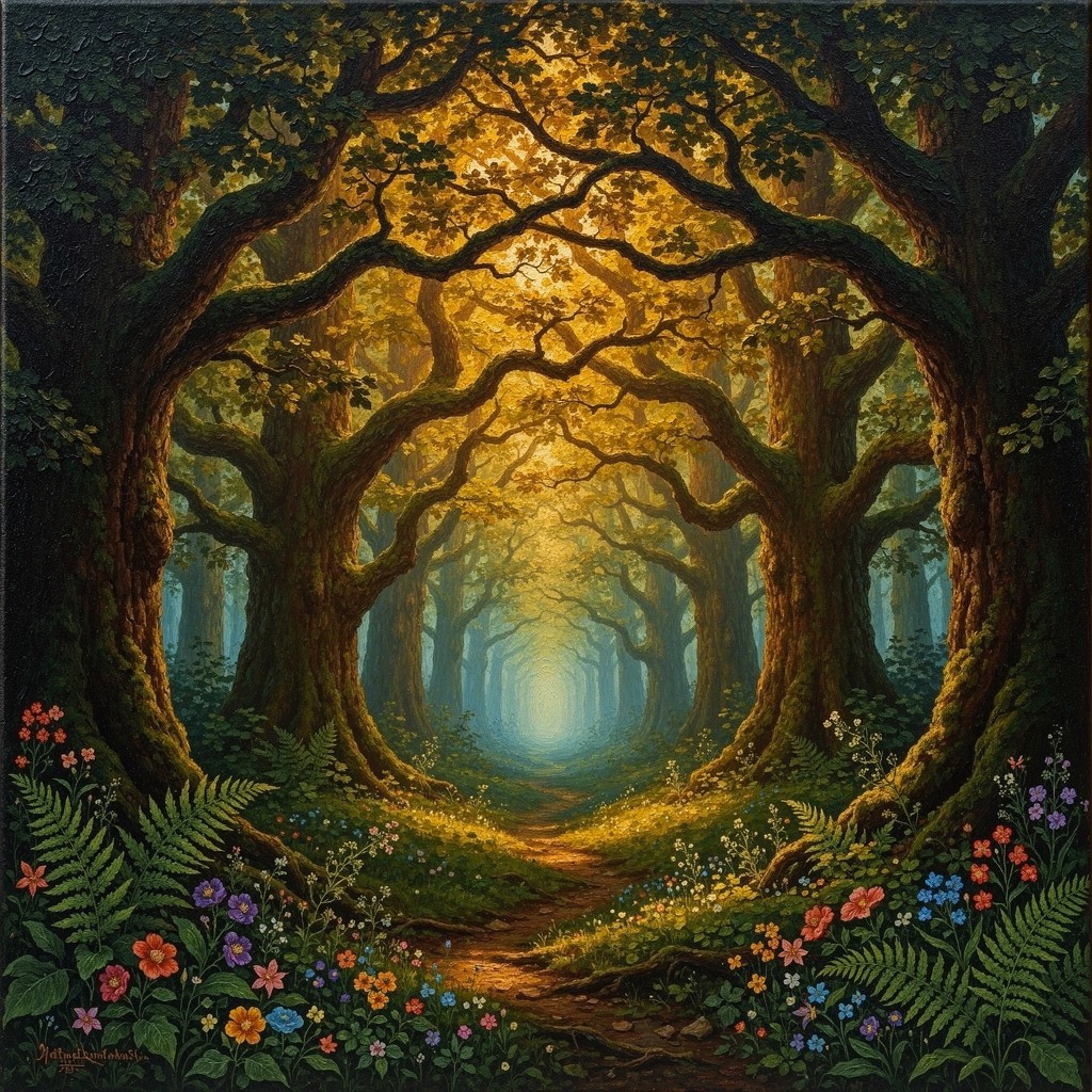 Free Enchanted Forest Pathway Image - Forest, Woodland, Trees ...