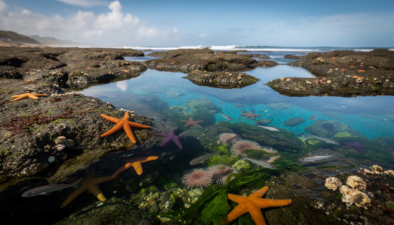 Tidal Pool Drop Free Tidal Pool Wonders Image - Tidepool, Starfish, Ocean | Download at ...
