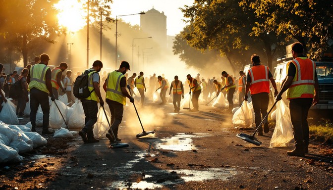Free Community Cleanup Crew Image - Volunteers, Workers, Community ...