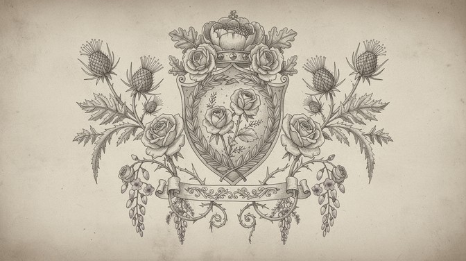 Free Botanical Royal Crest Image - Botanical, Heraldic, Crest ...