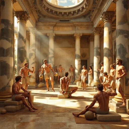 Free Ancient Athletes Training Image - Gymnasium, Classical, Greek ...