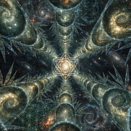 Geometric Patterns In Space Free Cosmic Geometry Garden Image - Cosmic, Greenhouse, Sacred ...