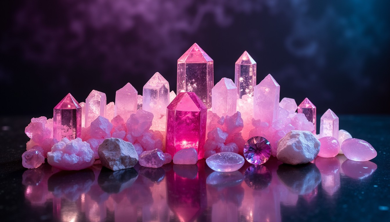Translucent Pink Crystal Free Luminous Pink Crystals Image - Crystals, Pink, Quartz | Download ...
