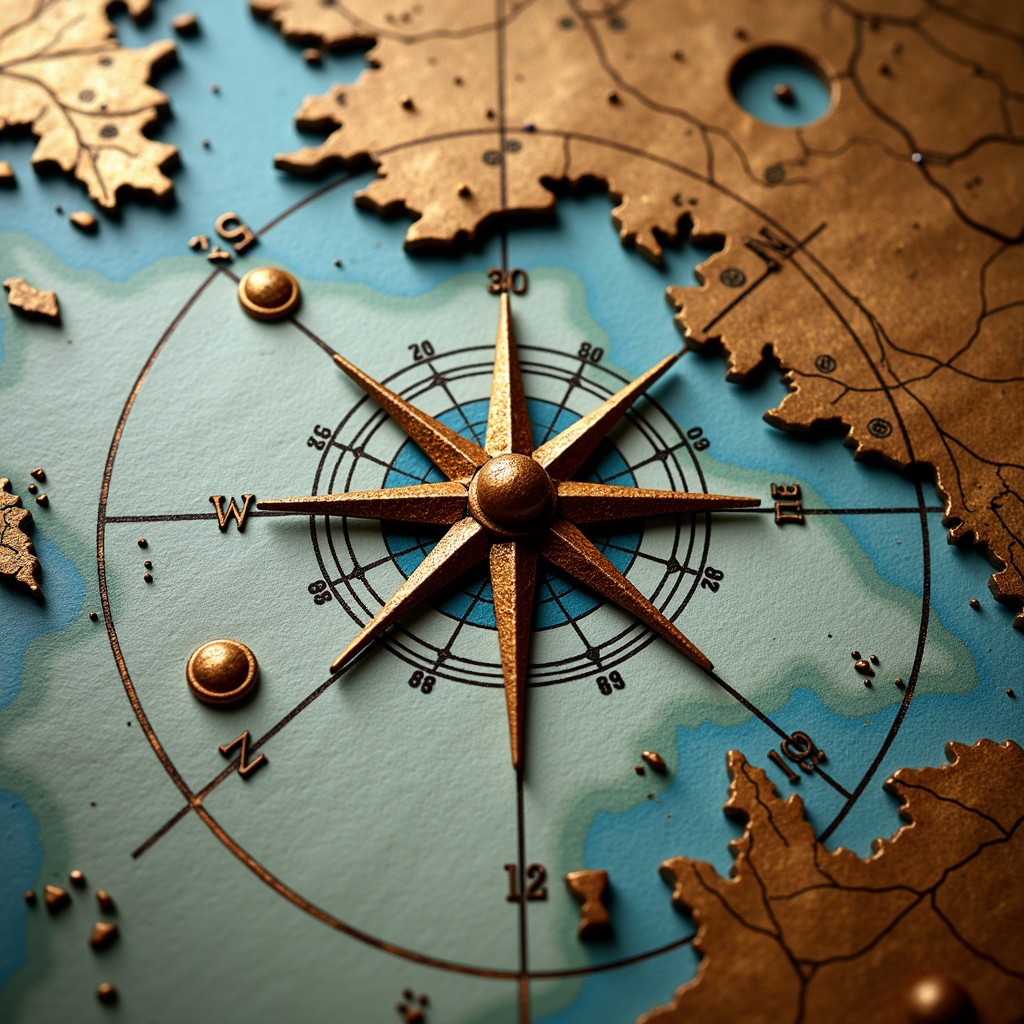 Free Vintage Compass Map Image - Compass, Map, Navigation | Download at ...