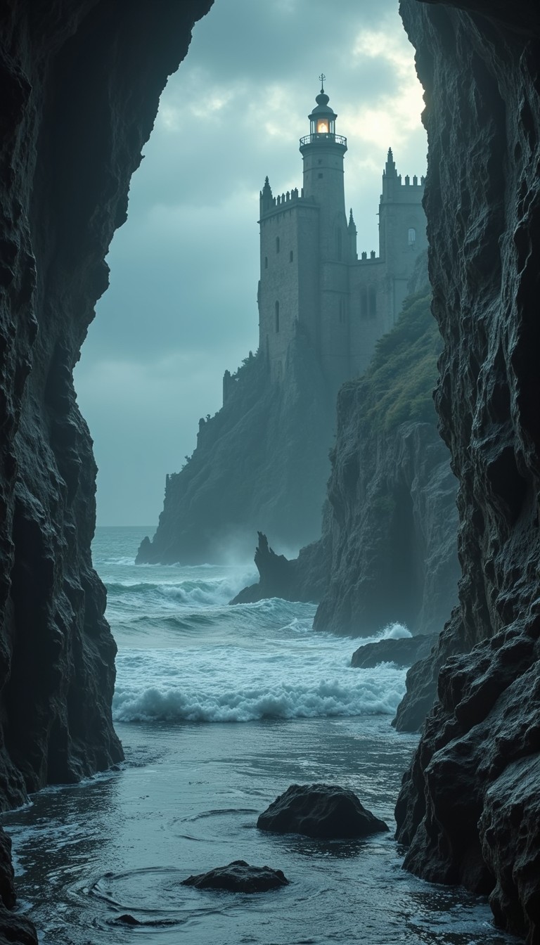 Grotesque Lighthouse Free Gothic Lighthouse Abyss Photo - Gothic, Lighthouse, Cliffs ...