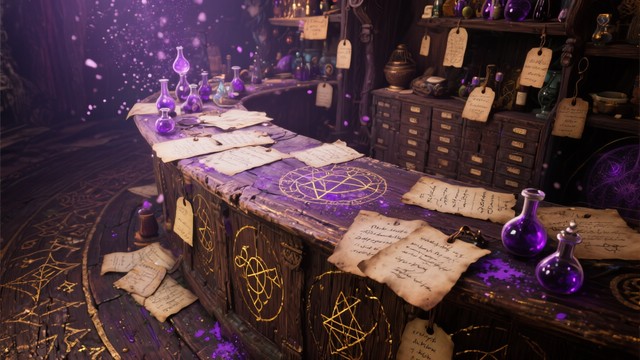 Free Enchanted Potion Counter Image - Magical, Alchemical, Potion ...