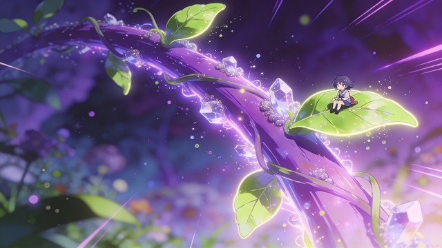 Free Magical Purple Stem Image - Anime, Manga, Purple | Download at ...