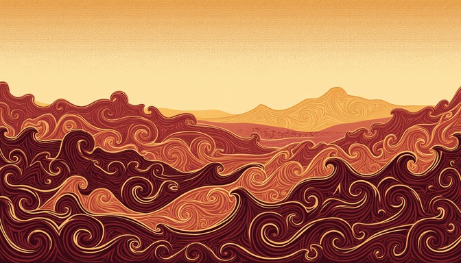 Free Flowing Gilded Waves Image | Download at StockCake