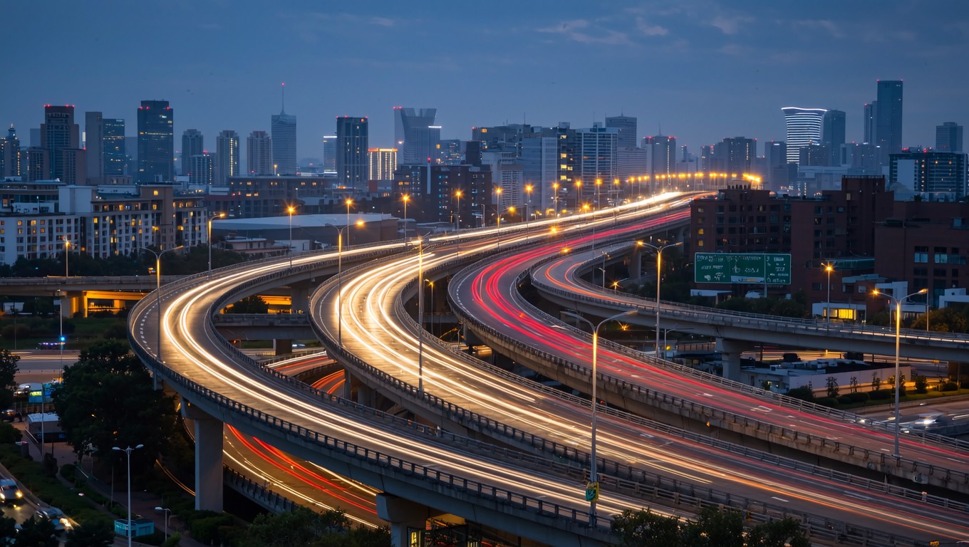Free Urban Highway Flow Image - Highway, Freeway, Traffic | Download at ...