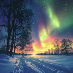 Free Aurora Winter Wonderland Image - Aurora, Borealis, Snow | Download ...