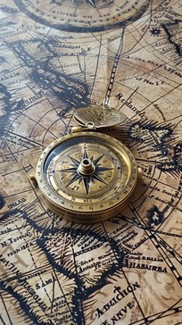 Free Vintage Compass Navigates Image - Compass, Map, Vintage | Download ...