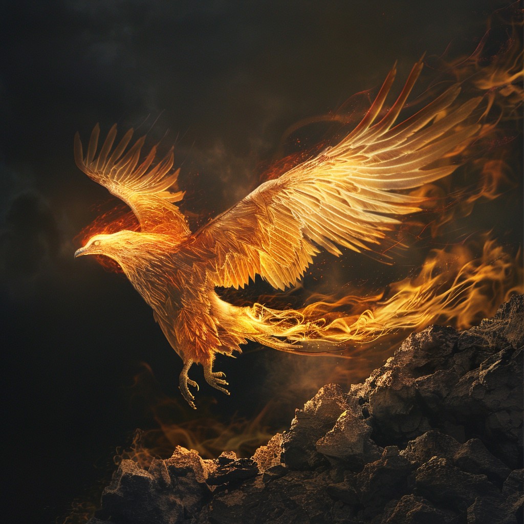 Phoenix Rising Flame Free Fiery Phoenix Rising Image - Phoenix, Fire, Mythical | Download at ...