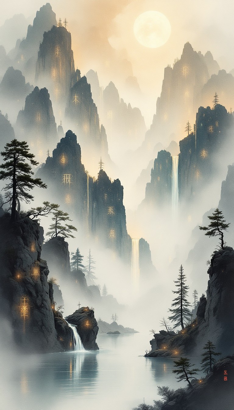 Free Mystical Mountain Magic Image - Mountains, Watercolor, Mystical ...
