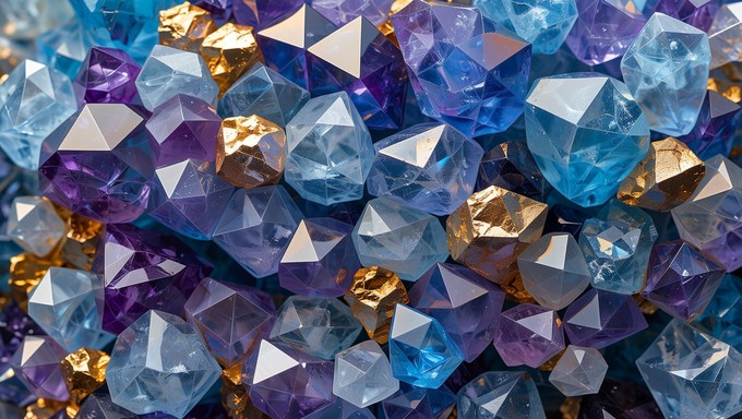 Free Crystalline Gemstone Pattern Image - Crystals, Gems, Minerals ...