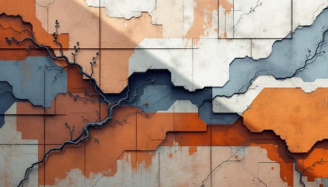 Free Geometry Meets Nature Image Geometric Organic Abstract