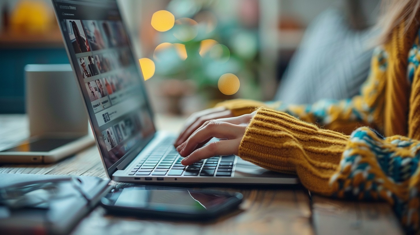 Free Browsing Online Photos Image - Laptop, Browsing, Sweater ...
