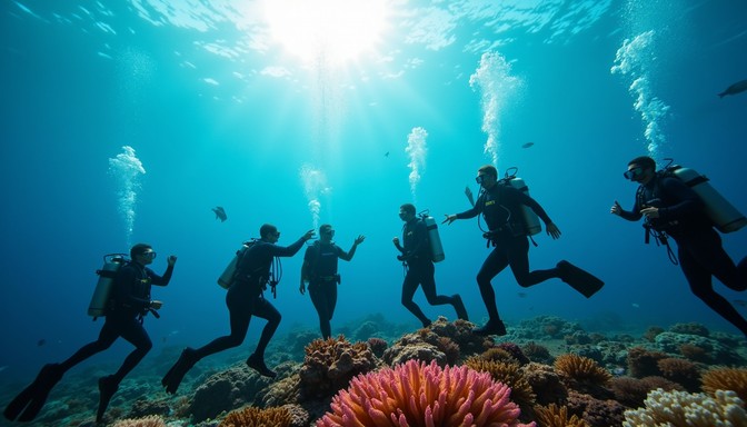Diving Exploration Examples Free Underwater diving adventure Image | Download at StockCake