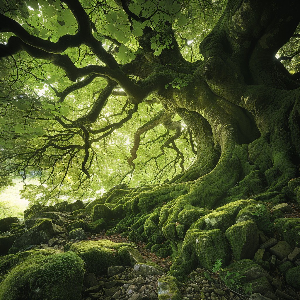 Tree Forest Entourage Free Enchanted Forest Scene Image - Forest, Trees, Moss | Download at ...