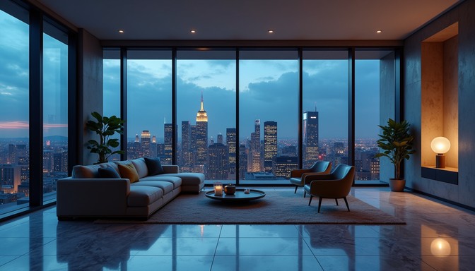 Free Skyline Living Space Image - Luxury, Skyline, Apartment | Download ...