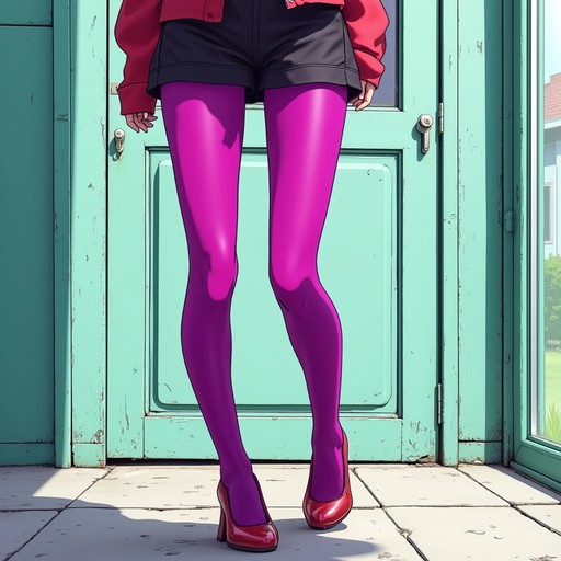 Free Vibrant Anime Legwear Image - Magenta, Tights, Anime | Download at ...
