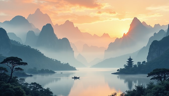 Free Misty Mountain Dawn Image - Mountains, Mist, Sunrise | Download at ...