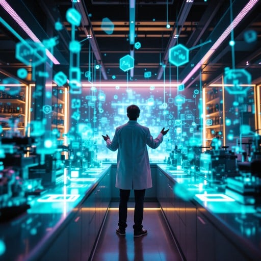 Free Future Science Vision Image - Holographic, Futuristic, Laboratory ...