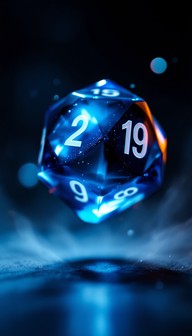 Free Mystical Gaming Die Image - Die, Blue, Crystal | Download at StockCake