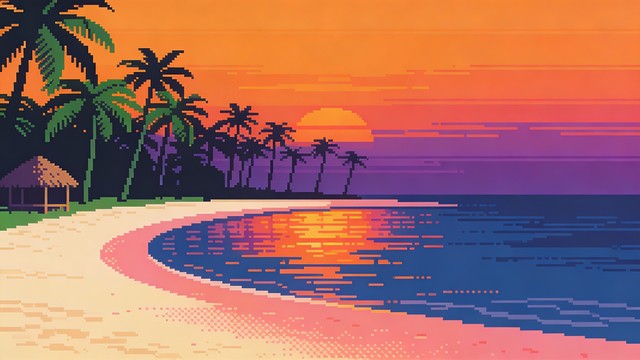 Free Pixel Paradise Sunset Image - Sunset, Tropical, Beach | Download ...