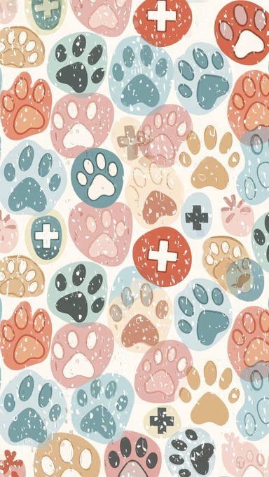 Free Veterinary Pattern Design Image - Pattern, Paw, Prints | Download ...