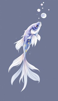 Free Flowing Aquatic Spirit Image - Watercolor, Fish, Ethereal ...