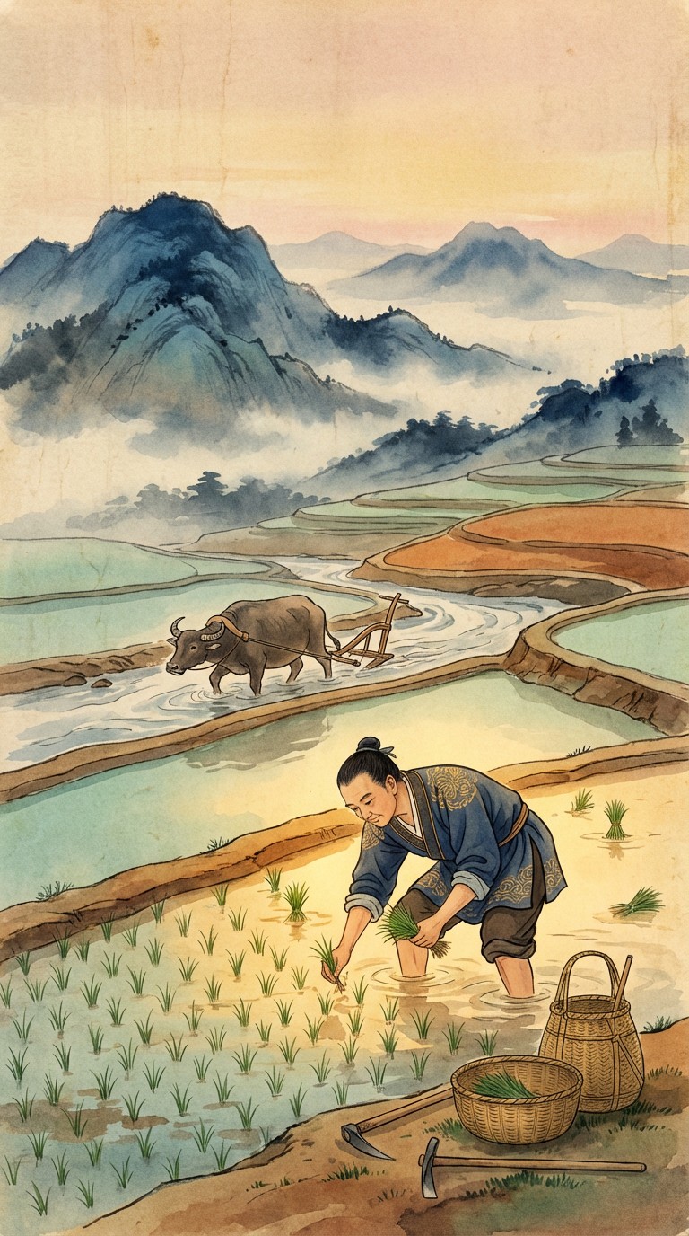 Proverbs Rice Farming Free Rice Farming Tradition Photo - Farmer, Rice, Terraces | Download ...