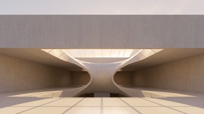 Hourglass Building Free Hourglass Concrete Atrium Image - Architecture, Concrete, Minimal ...