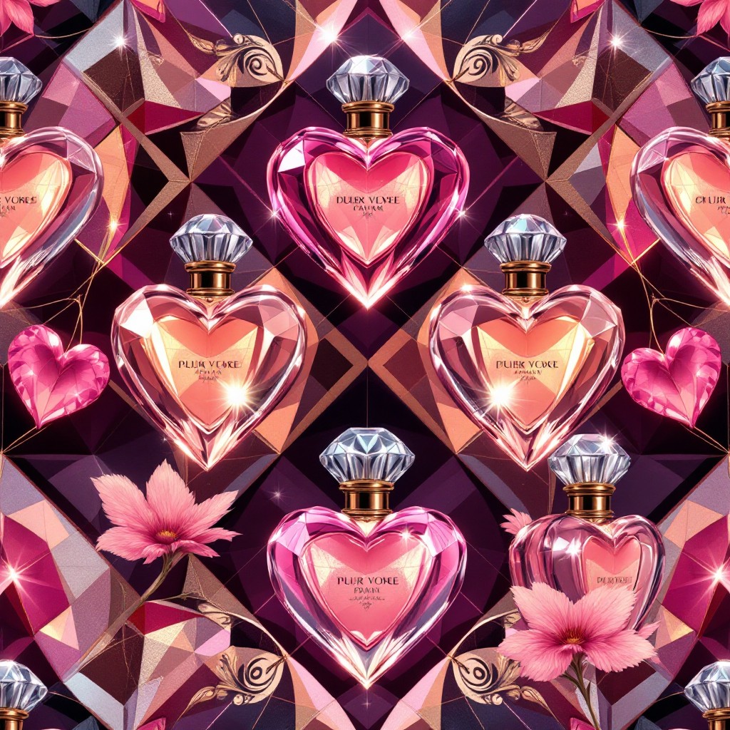 Free Luxury Perfume Pattern Image - Perfume, Bottles, Hearts | Download ...