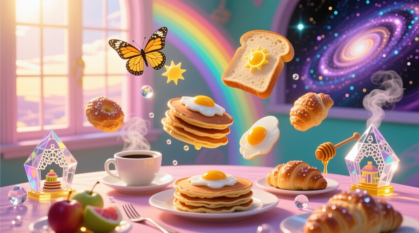 Magic Mike Breakfast Free Dreamlike Breakfast Magic Image - Breakfast, Surreal, Floating ...