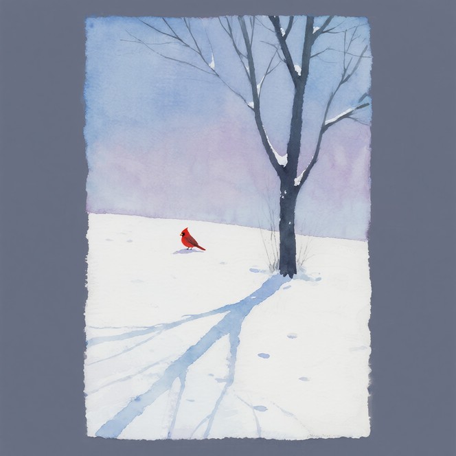 Free Winter's Red Cardinal Image - Winter, Tree, Cardinal | Download at ...