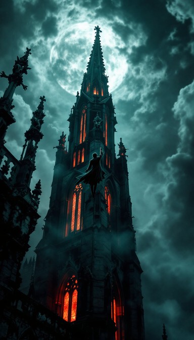 Free Gothic Cathedral Night Image - Gothic, Cathedral, Moonlight ...