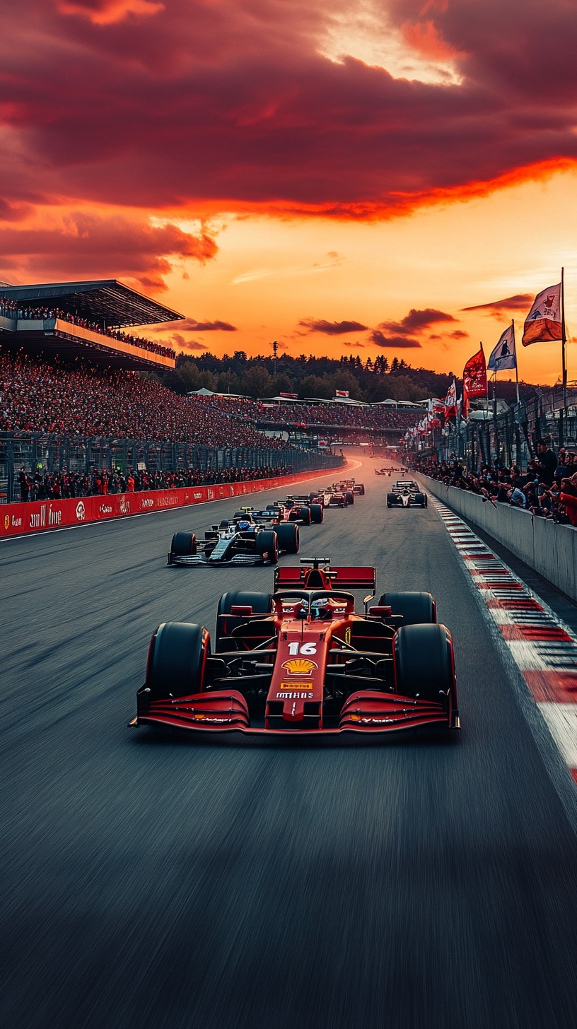 Sunset Image Racing Free Racing at Sunset Image - Racing, Sunset, Cars | Download at StockCake