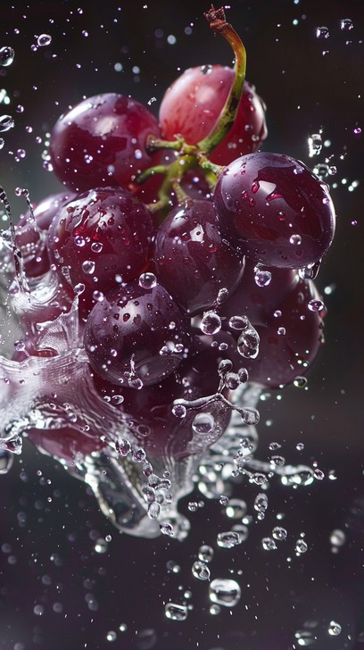 Grape Splalash Free Grapes in Splash Image - Grapes, Water, Splash | Download at StockCake