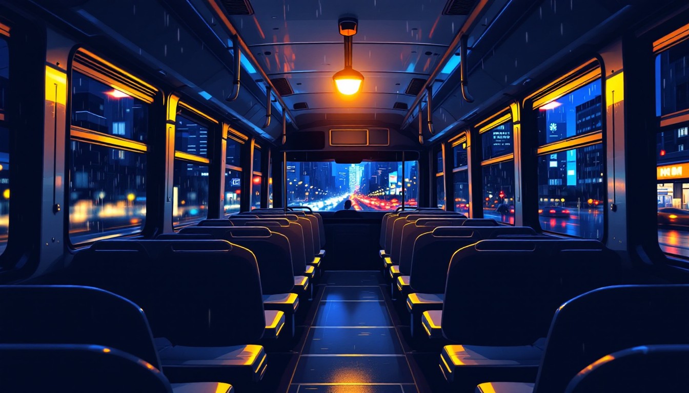 Free Midnight Bus Journey Image - Bus, Transit, Interior | Download at ...