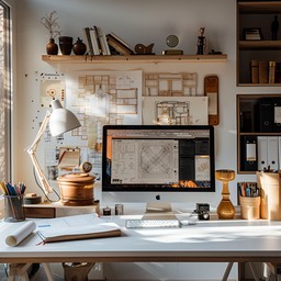Free Architect's Workspace Design Image - Workspace, Architecture ...