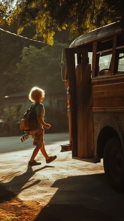 Free Morning School Commute Image - Child, Morning, Sunlight | Download ...