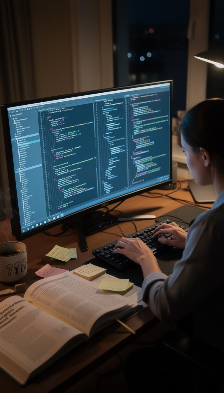 Free Late Night Coding Image - Programming, Coding, Woman | Download at ...