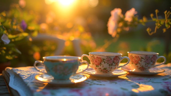 Tea Sunset Free Sunset Tea Time Image - Tea, Sunset, Flowers | Download at StockCake