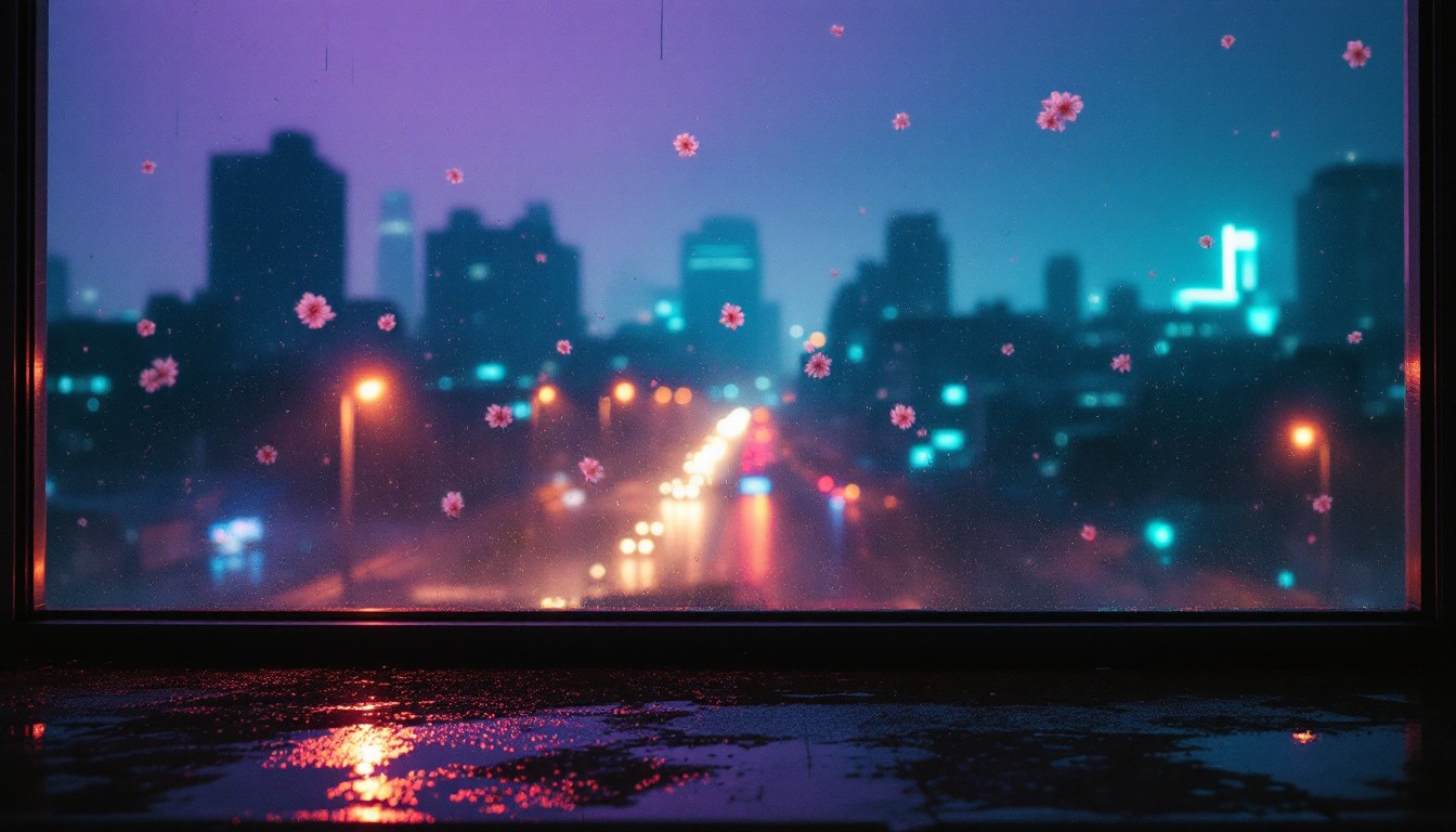 Free Rainy Neon Night Image - Rainy, Neon, Cityscape | Download at ...