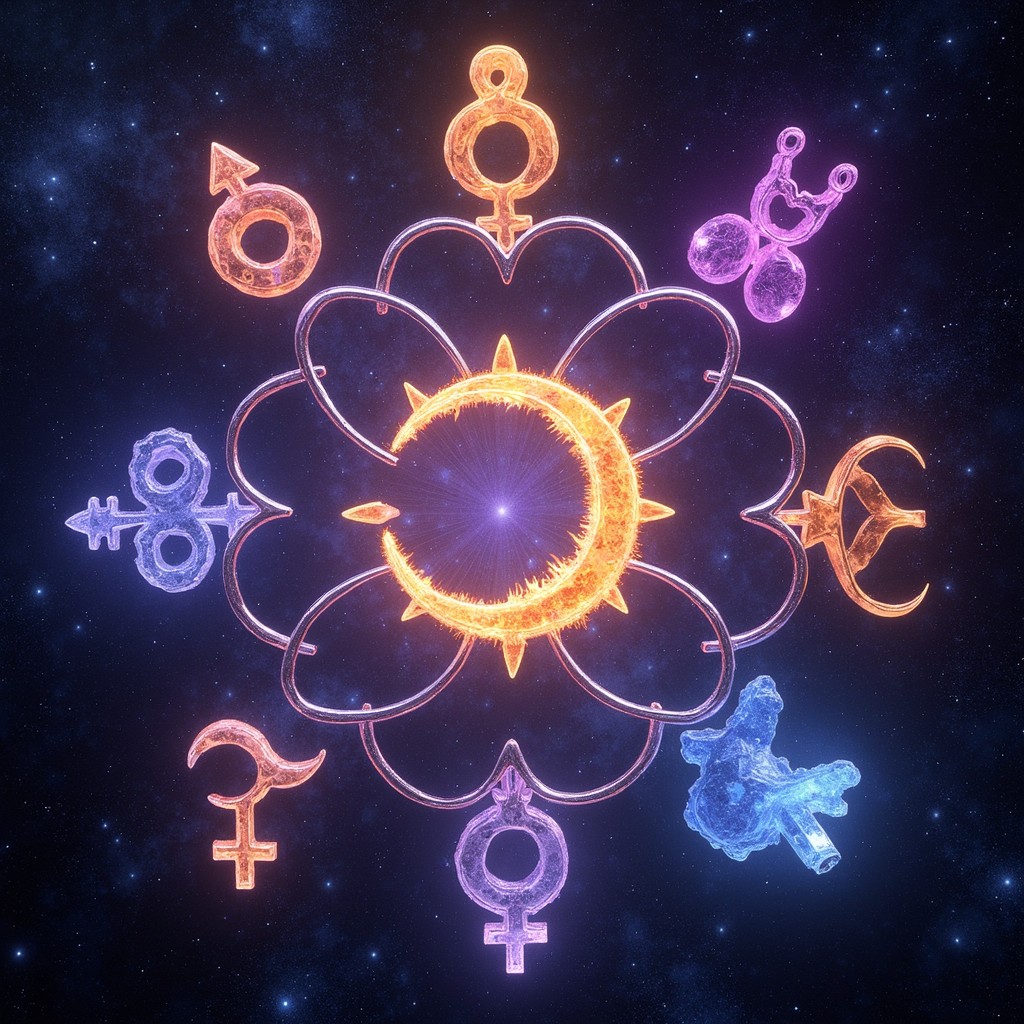 Free Celestial Feminine Symbols Image - Astrology, Feminine, Cosmic ...