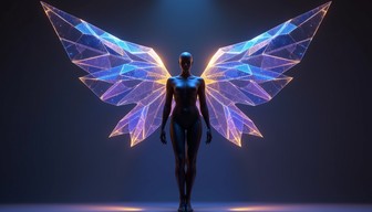 Free Luminous Wing Guardian Image - Guardian, Wings, Geometric ...