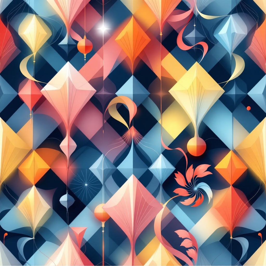 Free Geometric Kite Pattern Photo - Pattern, Geometric, Kites ...