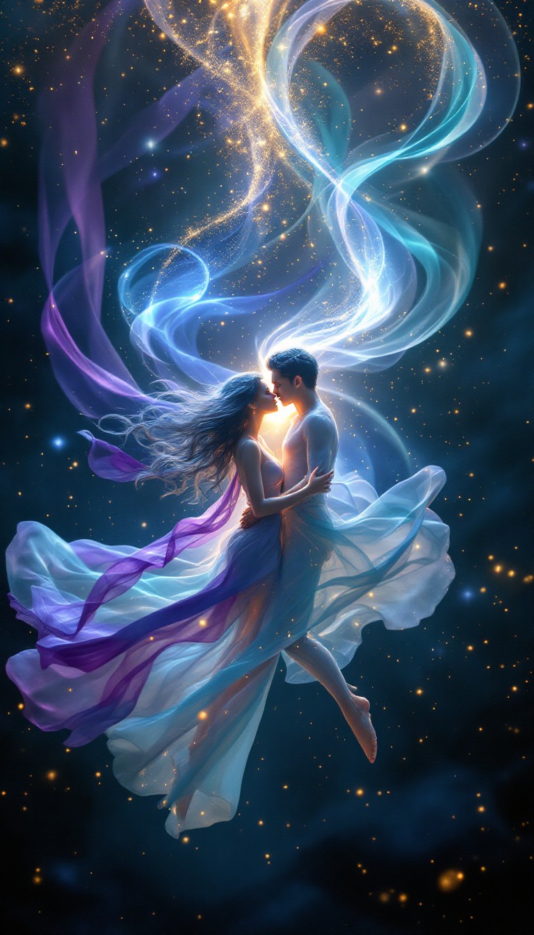 Download Cosmic Love Dance Image - Ethereal, Cosmic, Magical | StockCake