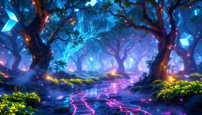 Free Enchanted Crystal Path Image - Magical, Crystal, Pathway ...