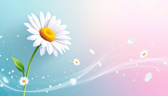 Free Spinning Daisy Motion Image - Daisy, Flower, Illustration ...